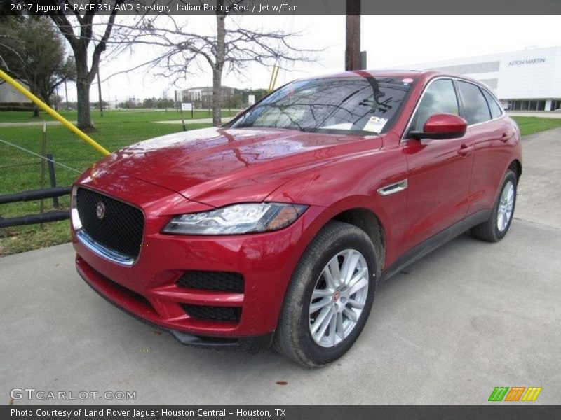 Italian Racing Red / Jet w/Tan 2017 Jaguar F-PACE 35t AWD Prestige