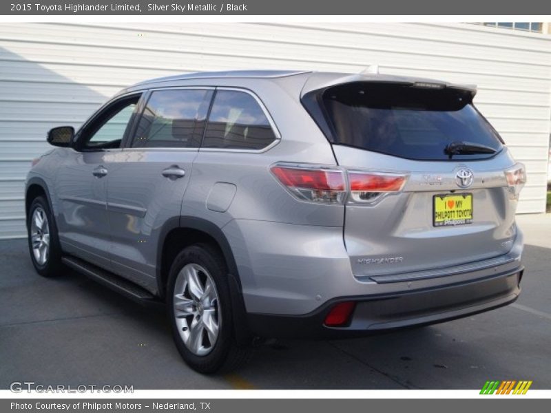 Silver Sky Metallic / Black 2015 Toyota Highlander Limited