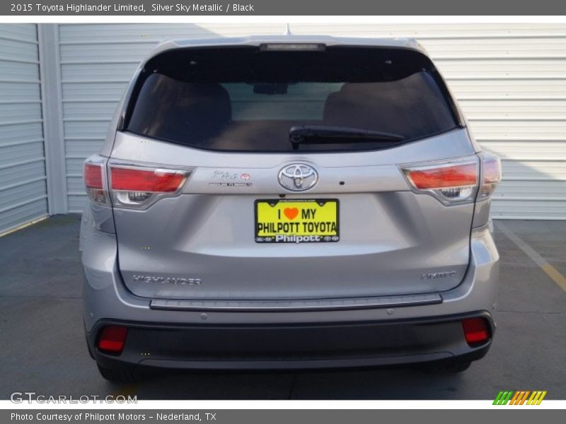 Silver Sky Metallic / Black 2015 Toyota Highlander Limited