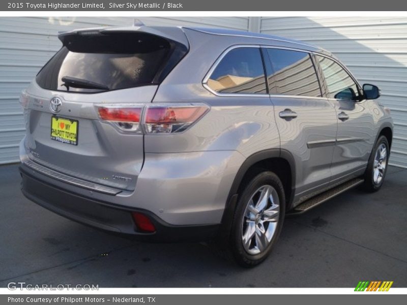 Silver Sky Metallic / Black 2015 Toyota Highlander Limited