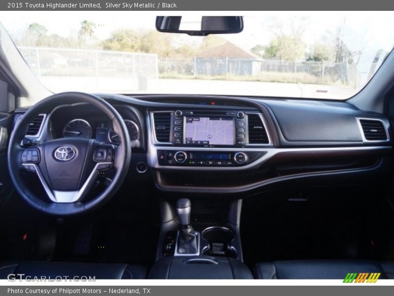 Silver Sky Metallic / Black 2015 Toyota Highlander Limited