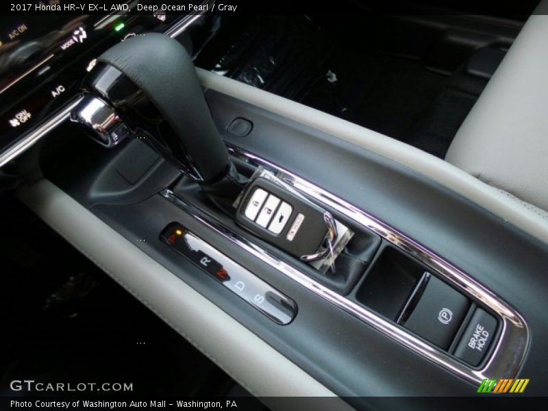 Deep Ocean Pearl / Gray 2017 Honda HR-V EX-L AWD