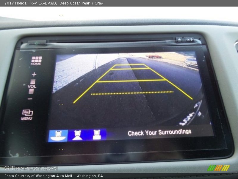 Deep Ocean Pearl / Gray 2017 Honda HR-V EX-L AWD
