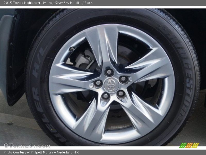 Silver Sky Metallic / Black 2015 Toyota Highlander Limited