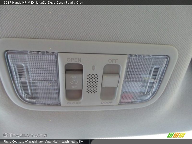 Deep Ocean Pearl / Gray 2017 Honda HR-V EX-L AWD