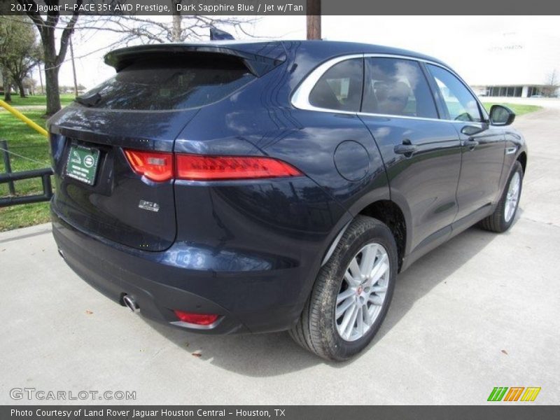 Dark Sapphire Blue / Jet w/Tan 2017 Jaguar F-PACE 35t AWD Prestige