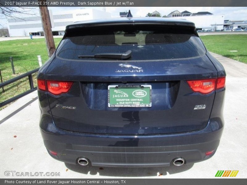 Dark Sapphire Blue / Jet w/Tan 2017 Jaguar F-PACE 35t AWD Prestige