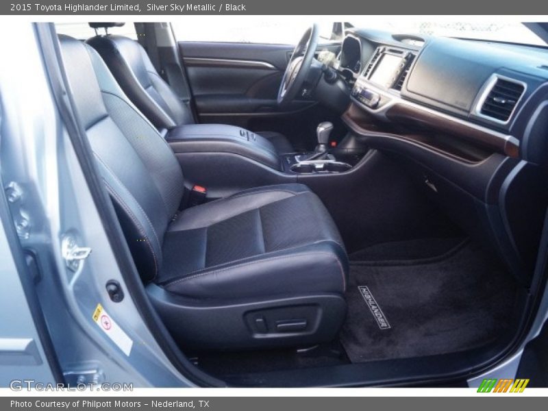 Silver Sky Metallic / Black 2015 Toyota Highlander Limited