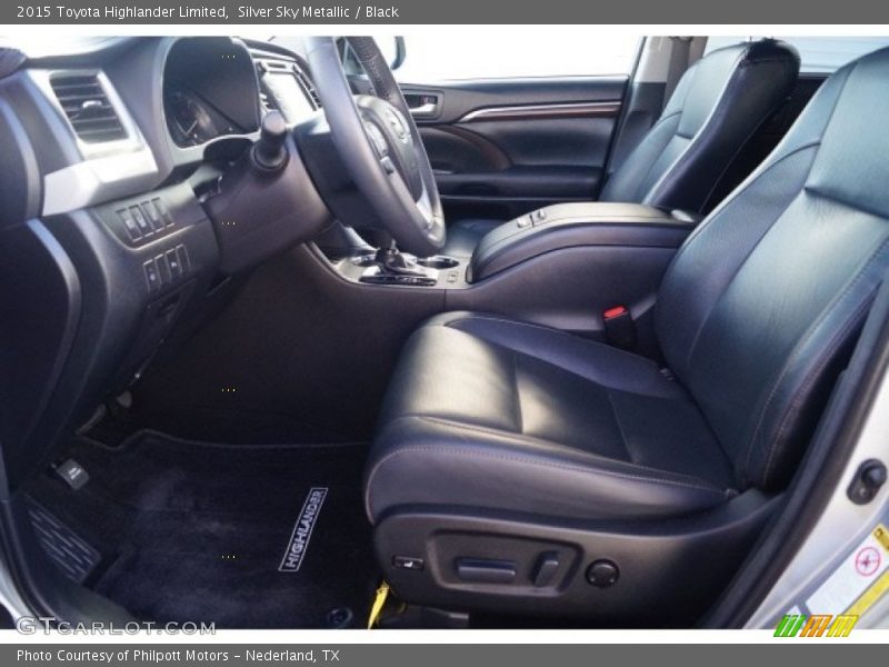 Silver Sky Metallic / Black 2015 Toyota Highlander Limited