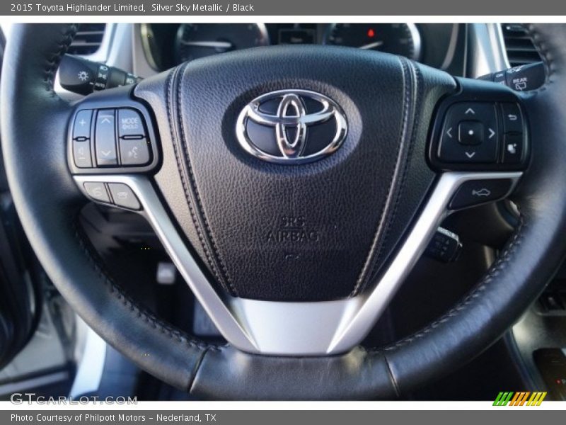 Silver Sky Metallic / Black 2015 Toyota Highlander Limited