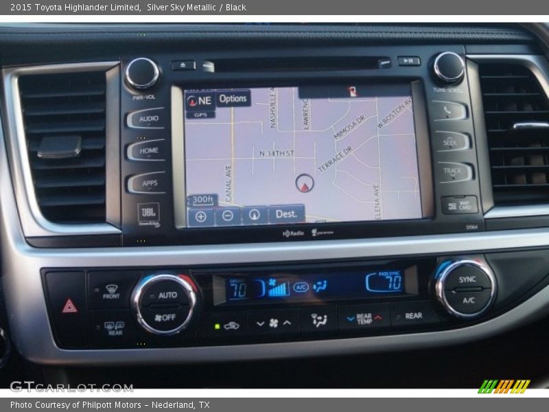 Silver Sky Metallic / Black 2015 Toyota Highlander Limited