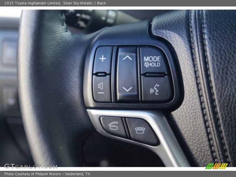 Silver Sky Metallic / Black 2015 Toyota Highlander Limited