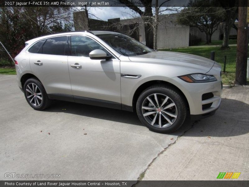Ingot / Jet w/Tan 2017 Jaguar F-PACE 35t AWD Prestige
