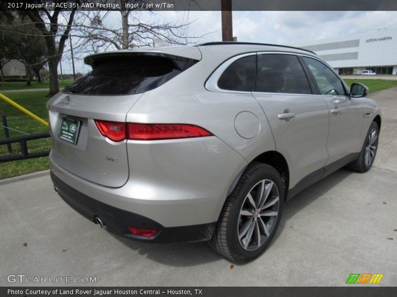 Ingot / Jet w/Tan 2017 Jaguar F-PACE 35t AWD Prestige