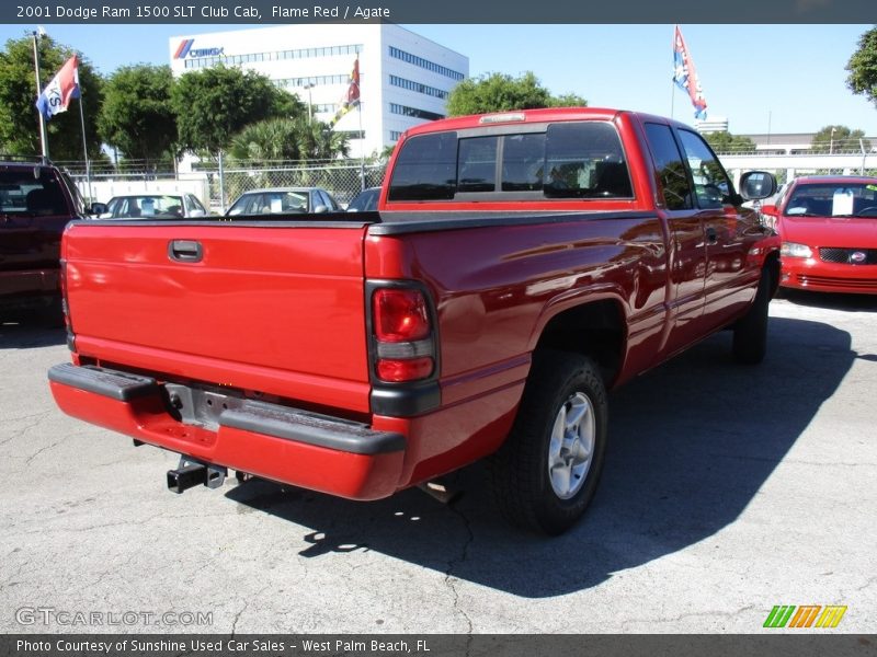 Flame Red / Agate 2001 Dodge Ram 1500 SLT Club Cab