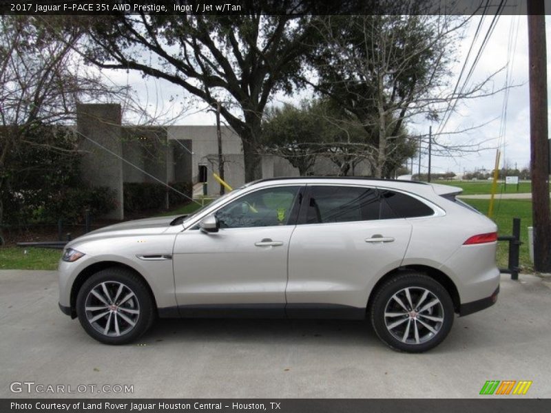 Ingot / Jet w/Tan 2017 Jaguar F-PACE 35t AWD Prestige