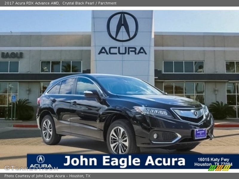 Crystal Black Pearl / Parchment 2017 Acura RDX Advance AWD