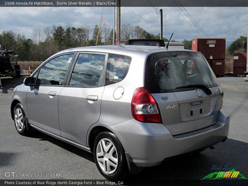 Storm Silver Metallic / Black/Grey 2008 Honda Fit Hatchback