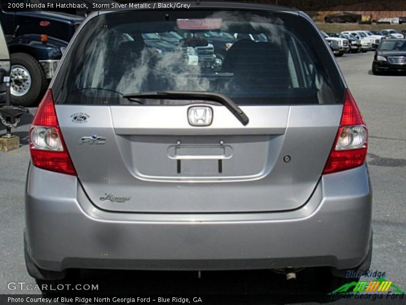 Storm Silver Metallic / Black/Grey 2008 Honda Fit Hatchback