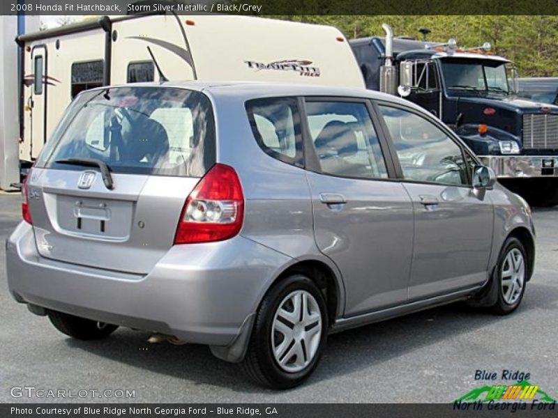 Storm Silver Metallic / Black/Grey 2008 Honda Fit Hatchback