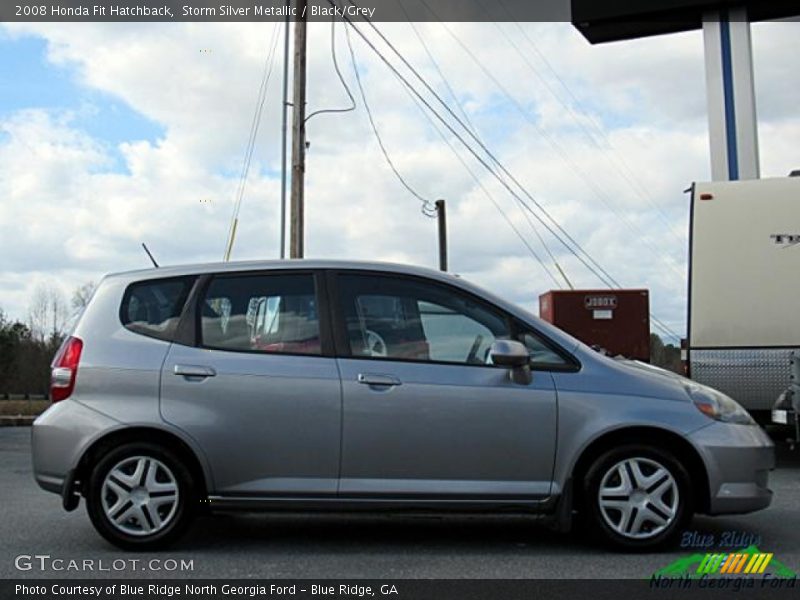 Storm Silver Metallic / Black/Grey 2008 Honda Fit Hatchback