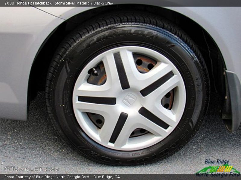 Storm Silver Metallic / Black/Grey 2008 Honda Fit Hatchback