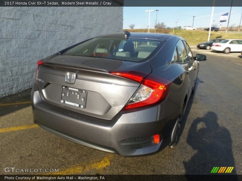 Modern Steel Metallic / Gray 2017 Honda Civic EX-T Sedan