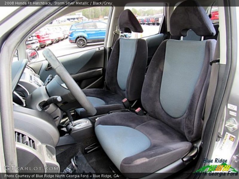 Storm Silver Metallic / Black/Grey 2008 Honda Fit Hatchback