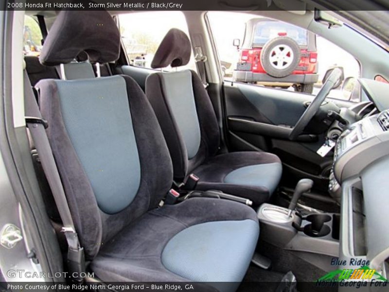 Storm Silver Metallic / Black/Grey 2008 Honda Fit Hatchback