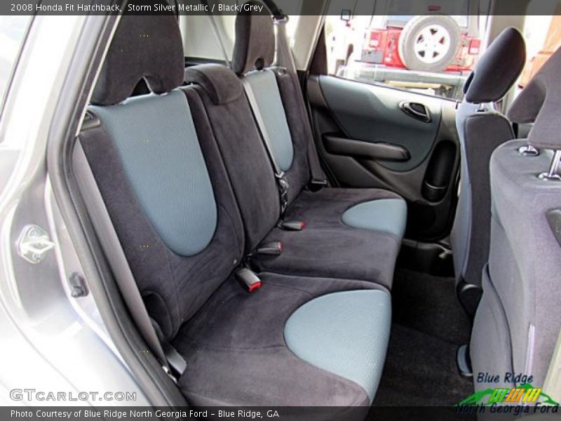 Storm Silver Metallic / Black/Grey 2008 Honda Fit Hatchback