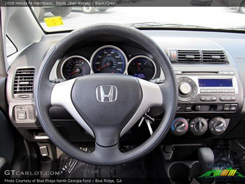 Storm Silver Metallic / Black/Grey 2008 Honda Fit Hatchback