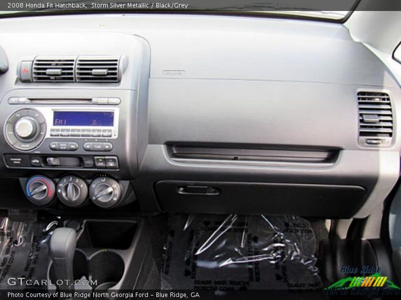 Storm Silver Metallic / Black/Grey 2008 Honda Fit Hatchback