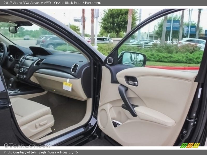 Crystal Black Pearl / Parchment 2017 Acura RDX Advance AWD