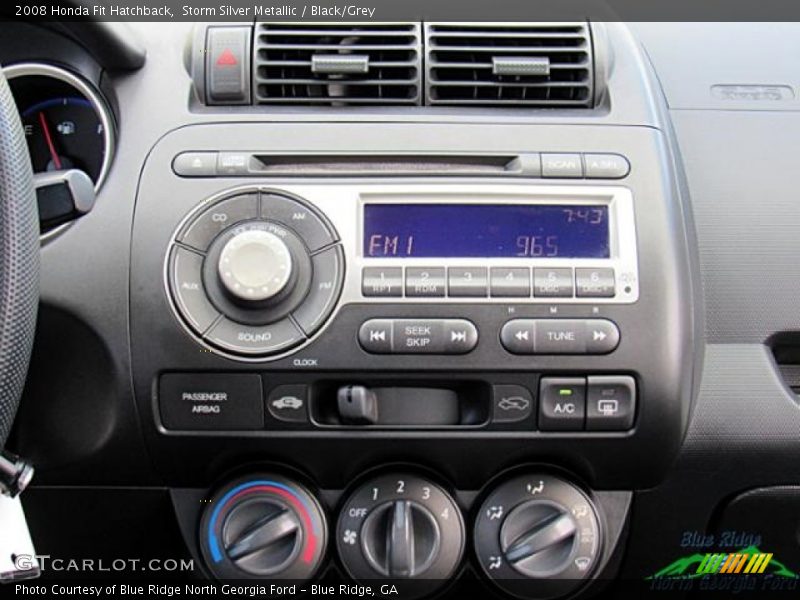 Storm Silver Metallic / Black/Grey 2008 Honda Fit Hatchback