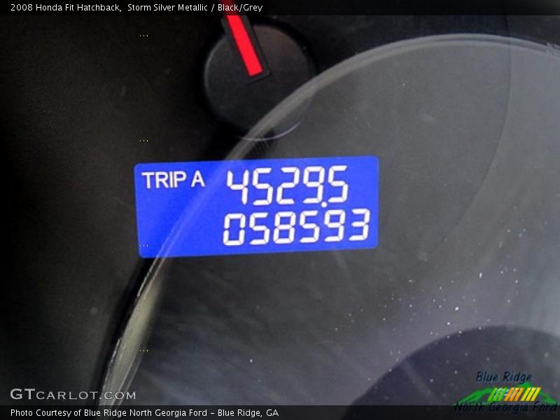 Storm Silver Metallic / Black/Grey 2008 Honda Fit Hatchback