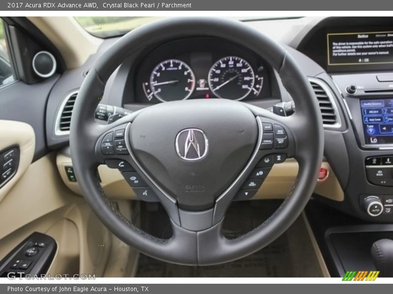 Crystal Black Pearl / Parchment 2017 Acura RDX Advance AWD