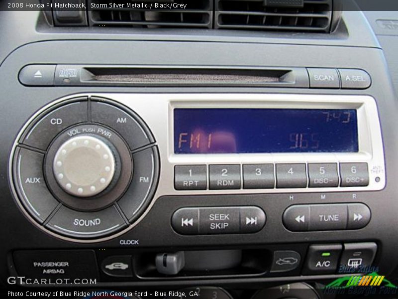 Storm Silver Metallic / Black/Grey 2008 Honda Fit Hatchback