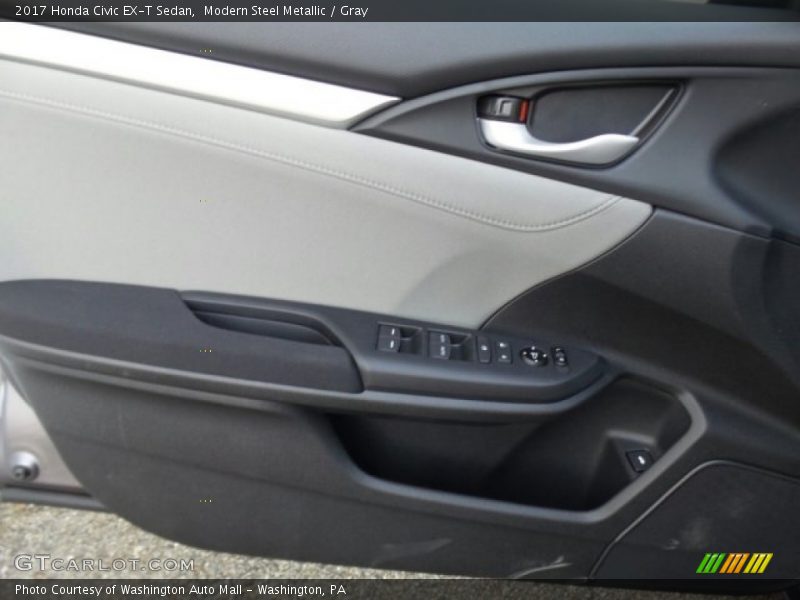 Modern Steel Metallic / Gray 2017 Honda Civic EX-T Sedan