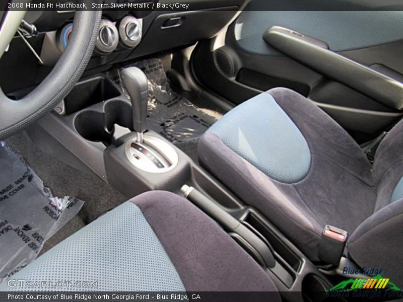 Storm Silver Metallic / Black/Grey 2008 Honda Fit Hatchback