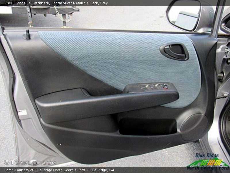 Storm Silver Metallic / Black/Grey 2008 Honda Fit Hatchback