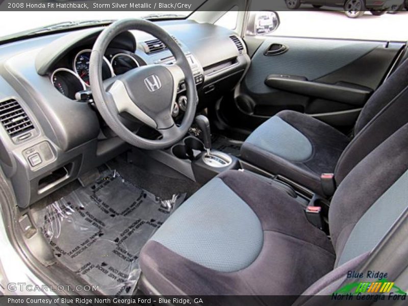 Storm Silver Metallic / Black/Grey 2008 Honda Fit Hatchback