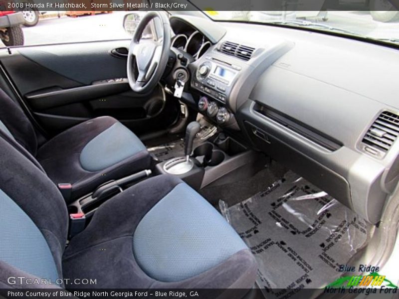 Storm Silver Metallic / Black/Grey 2008 Honda Fit Hatchback