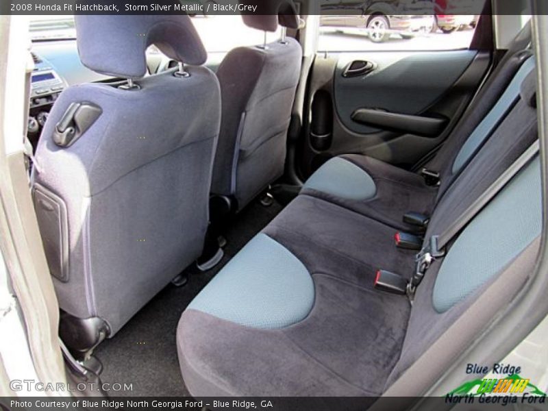 Storm Silver Metallic / Black/Grey 2008 Honda Fit Hatchback