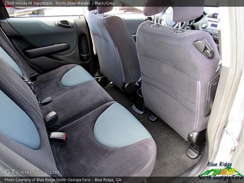 Storm Silver Metallic / Black/Grey 2008 Honda Fit Hatchback