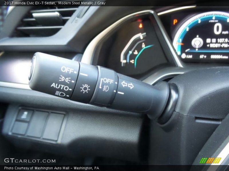 Modern Steel Metallic / Gray 2017 Honda Civic EX-T Sedan