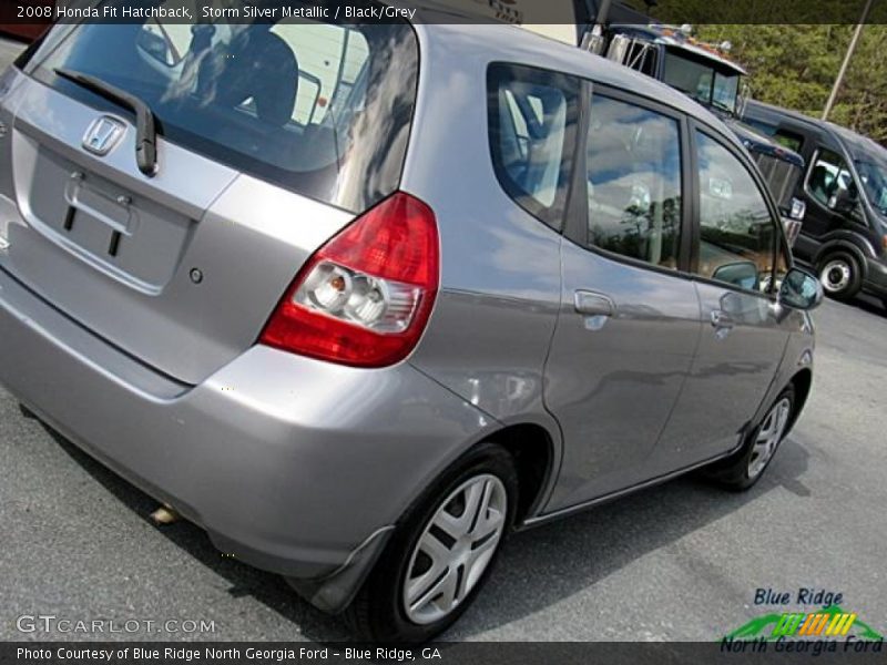 Storm Silver Metallic / Black/Grey 2008 Honda Fit Hatchback
