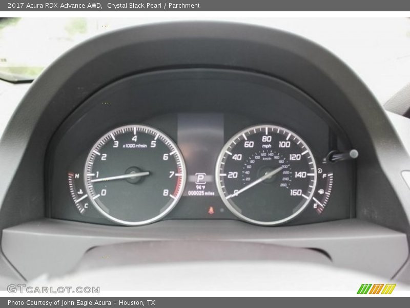 Crystal Black Pearl / Parchment 2017 Acura RDX Advance AWD