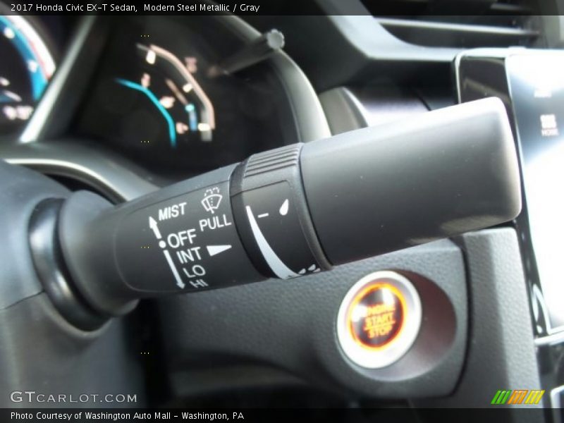 Modern Steel Metallic / Gray 2017 Honda Civic EX-T Sedan