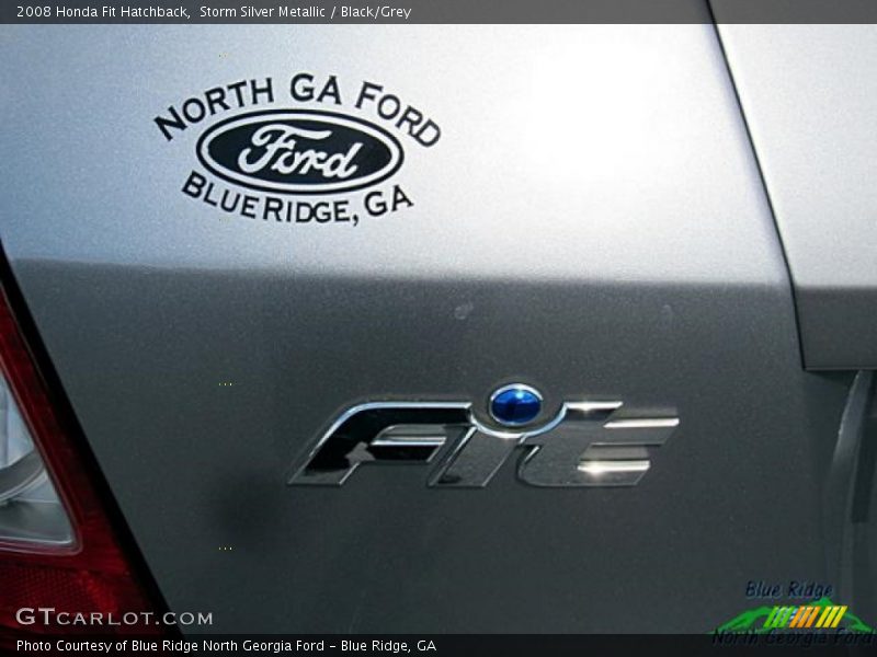 Storm Silver Metallic / Black/Grey 2008 Honda Fit Hatchback