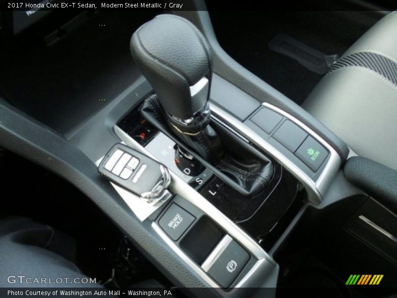 Modern Steel Metallic / Gray 2017 Honda Civic EX-T Sedan